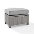 Claustro Bradenton Outdoor Wicker Ottoman, Gray CL3043575